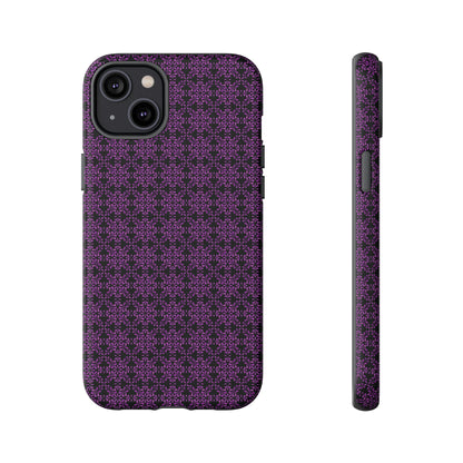 Vibrant Kaleidoscope - Purple - Black - Tough Cases