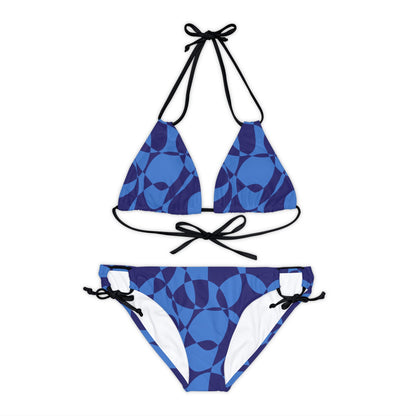 Sapphire Swirl - Azure - Strappy Bikini Set