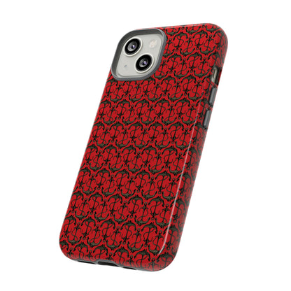 Anchors Away - Black Gray - Scarlet de0000 - Tough Cases