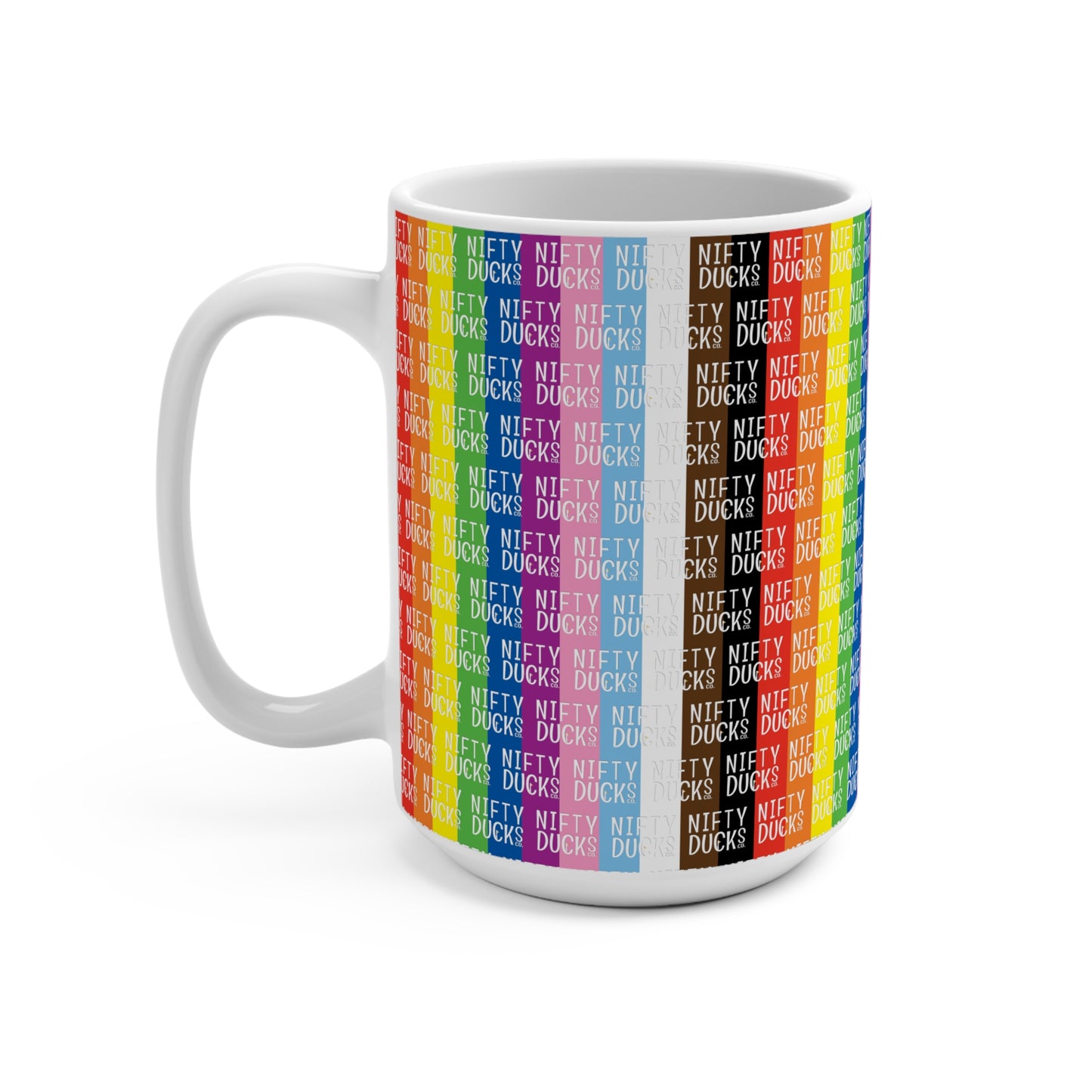 Nifty Ducks Co. Logo2 - Pride - Mug 15oz