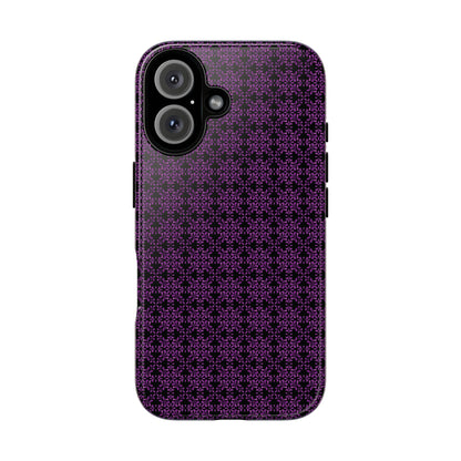 Vibrant Kaleidoscope - Purple - Black - Tough Cases