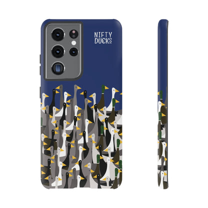 That is a LOT of ducks - Logo - Blue 003377 - Tough Cases