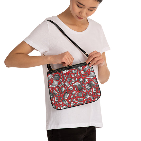 Travel Vibes - Scarlet de0000 - Small Shoulder Bag