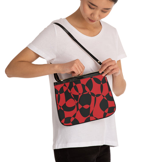 Scarlet Symphony - Black - Small Shoulder Bag