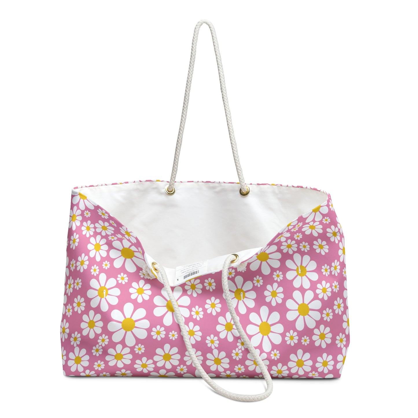 Ducks in Daisies - Small print - Supreme Pink f698bd - Weekender Bag