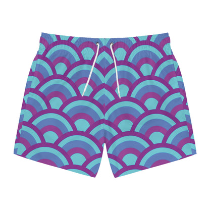 Blue and Purple Sunrise - Swim Trunks