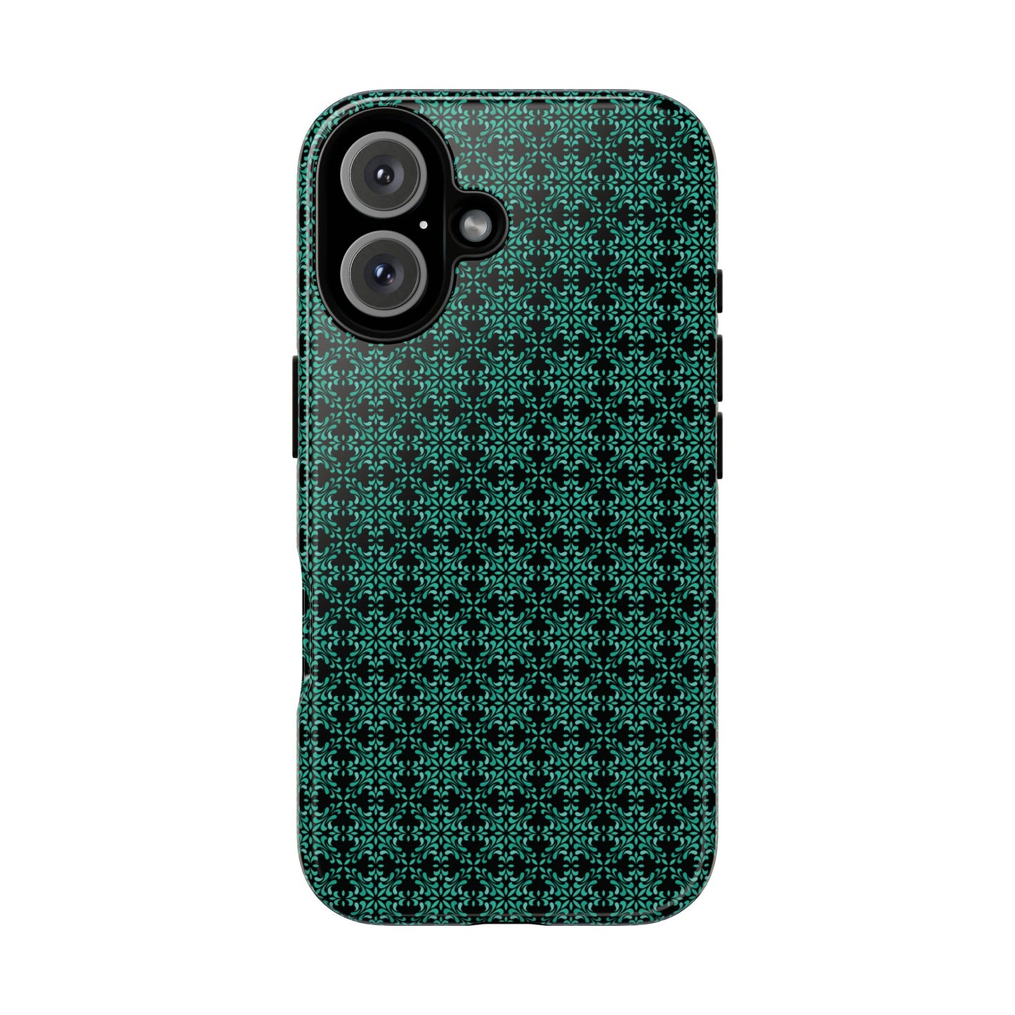 Vibrant Kaleidoscope - Turquoise - Black - Tough Cases