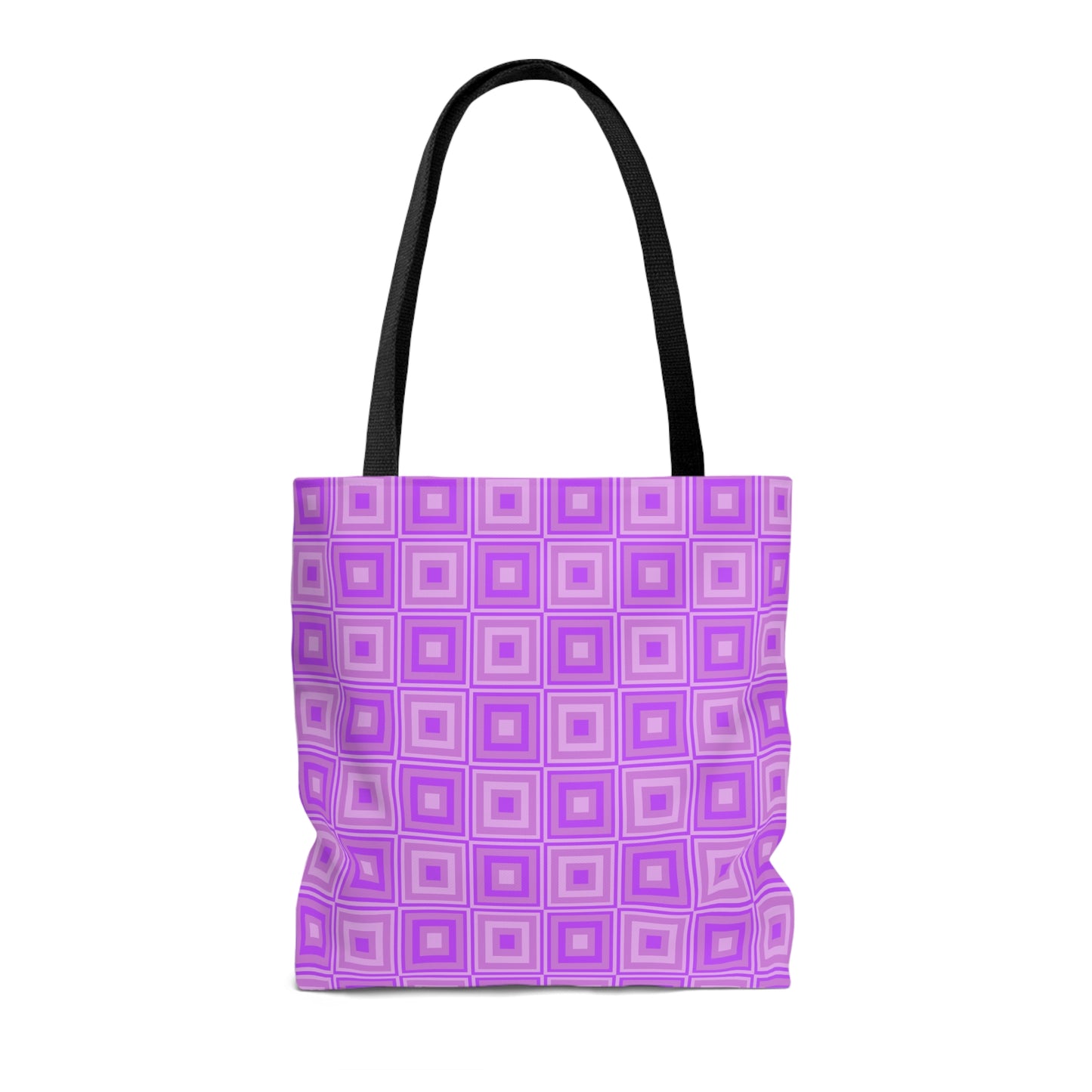 Heliotrope - Mauve Squares - Tote Bag