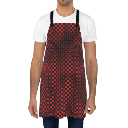 Pixel Petals - Red - Black - Apron