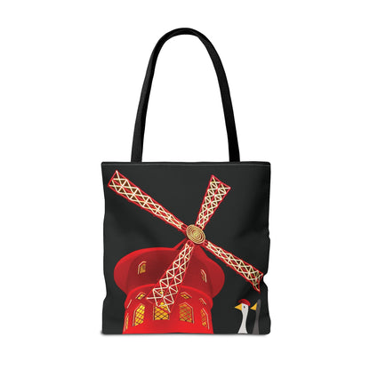 Ducks admiring Moulin Rouge - Tote Bag