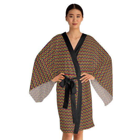 Pride Triangles - Long Sleeve Kimono Robe