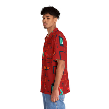 Cocktail Time - Red c20011 - Men's Hawaiian Shirt