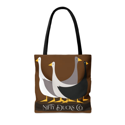 Nifty Ducks Co. Original Logo - Baker's Chocolate 643b13 - Tote Bag