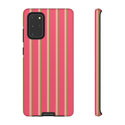 Pink and green stripes - Tough Cases