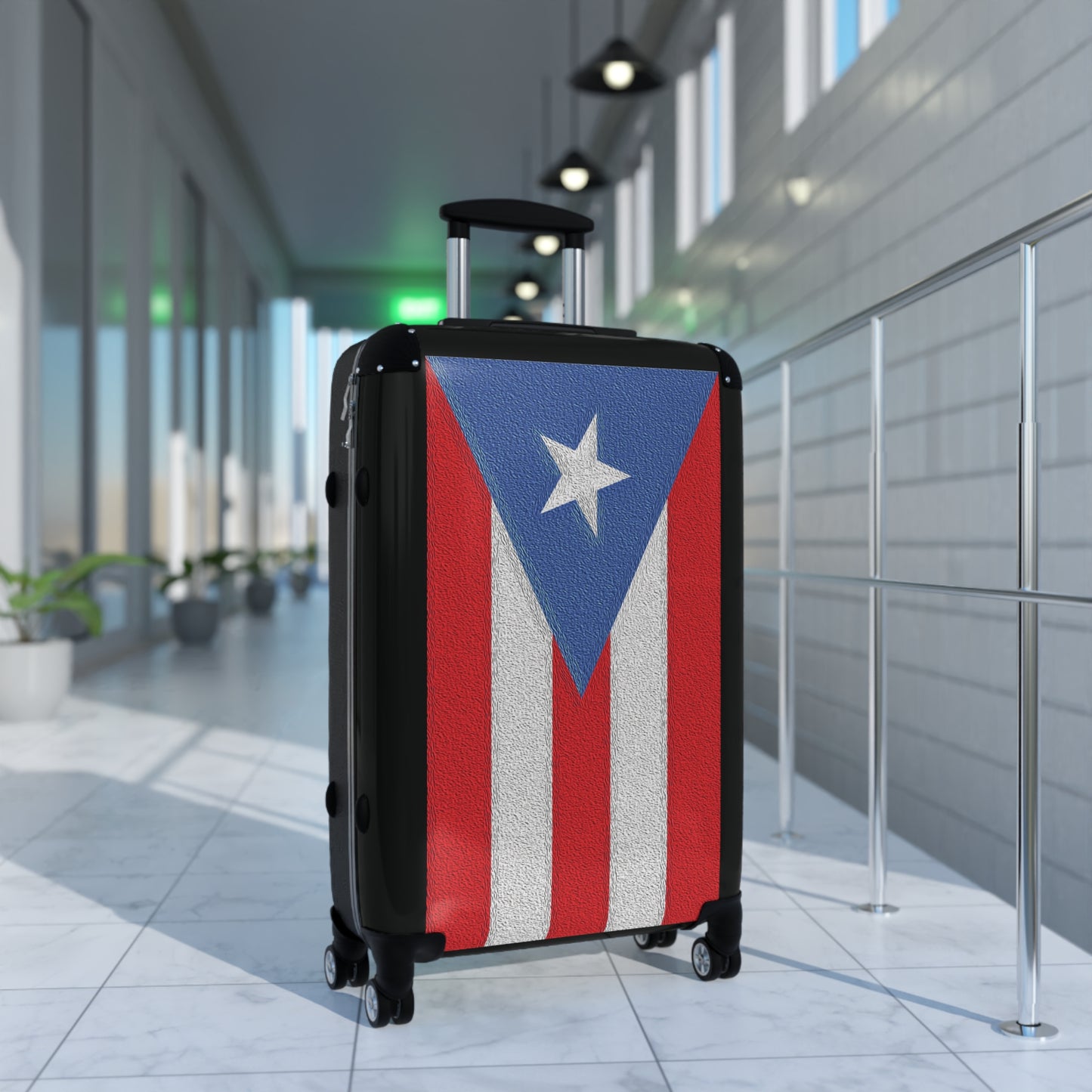 Celebrate Puerto Rico - Black - Suitcases