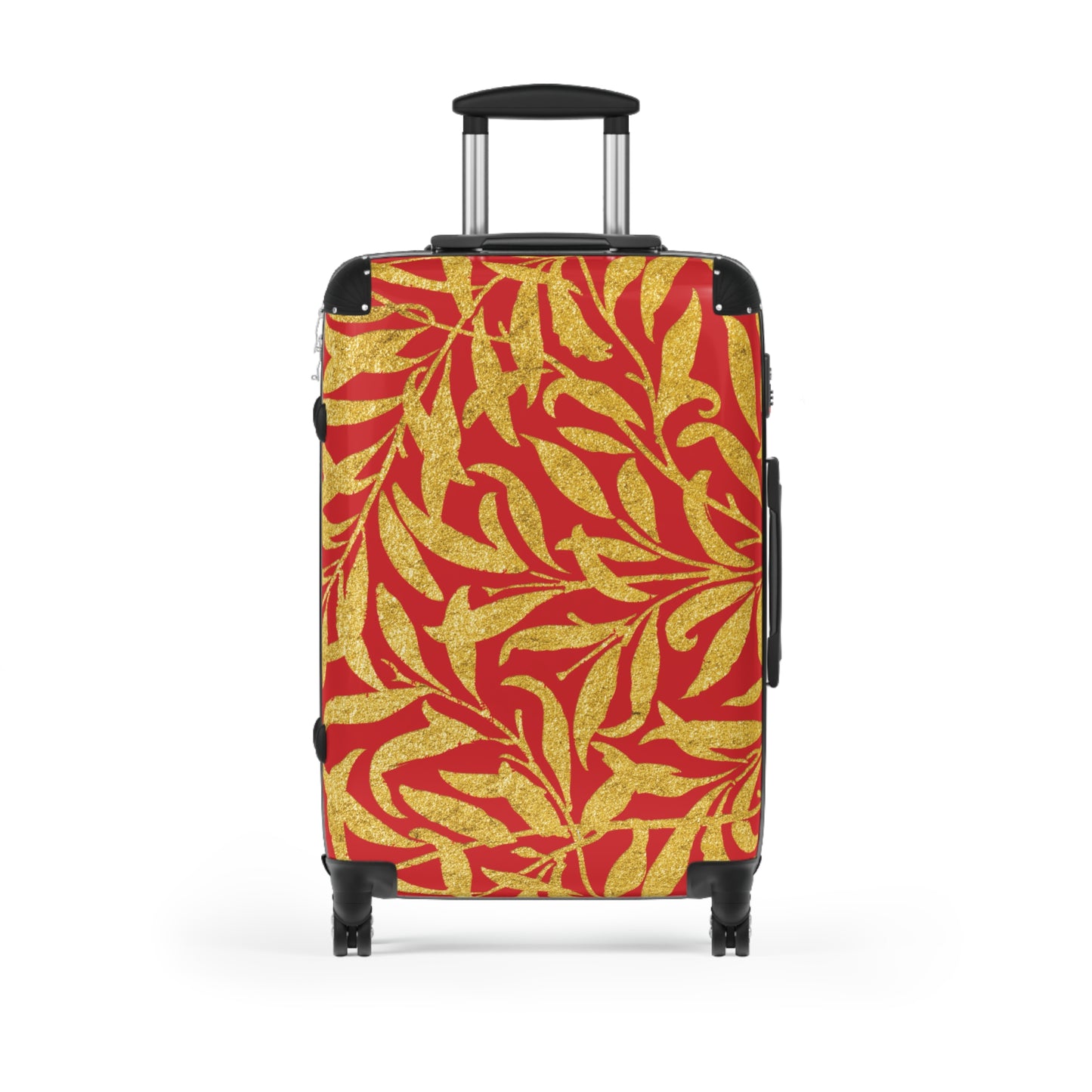 Gold Leaves - Scarlet - Suitcases