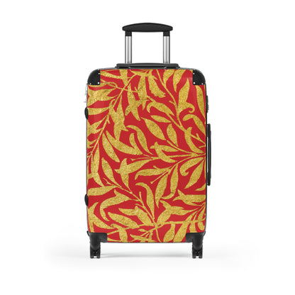 Gold Leaves - Scarlet - Suitcases