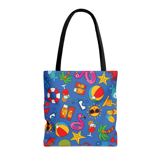 Summer Vibes - Azure 0080FF - Tote Bag