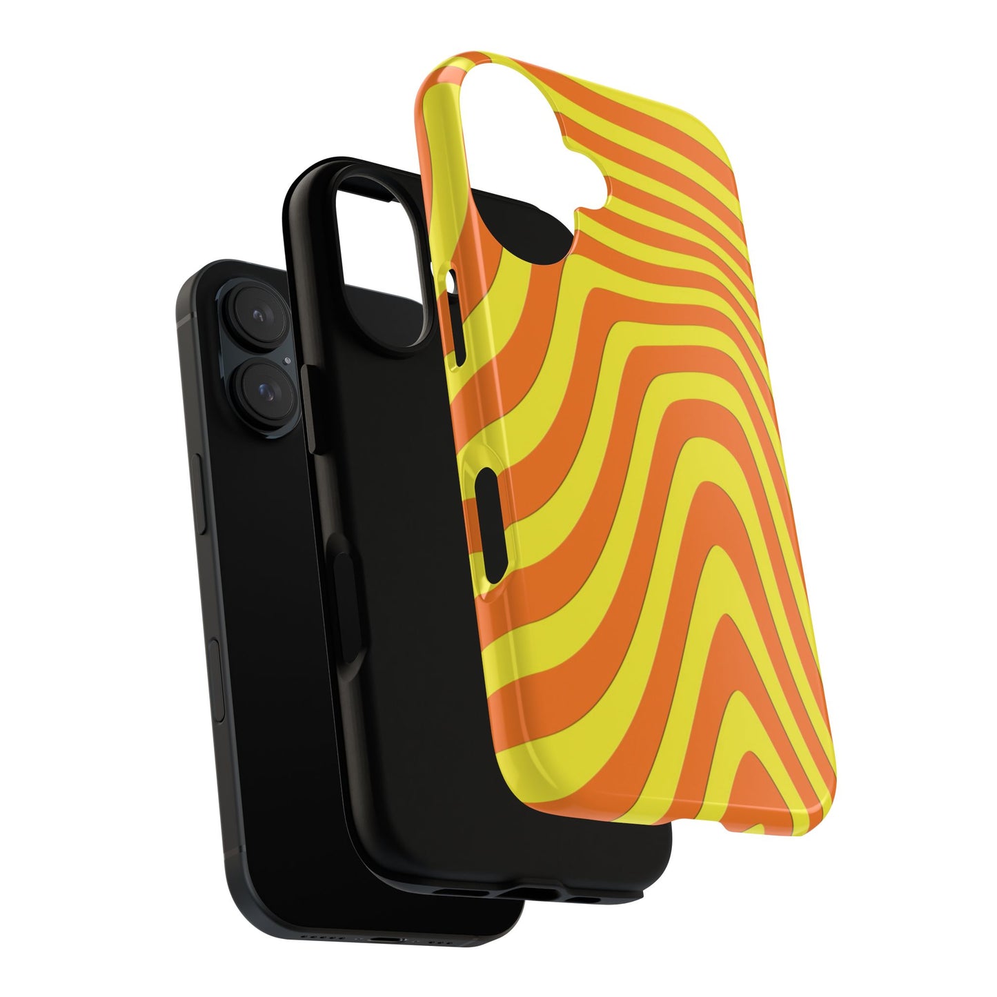 Retro wavy - Yellow and Orange - Tough Cases