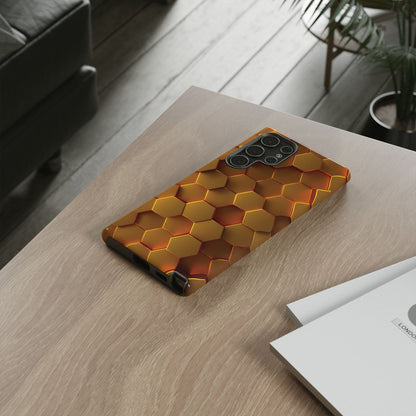 Hexagonal pattern - Gold - Tough Cases