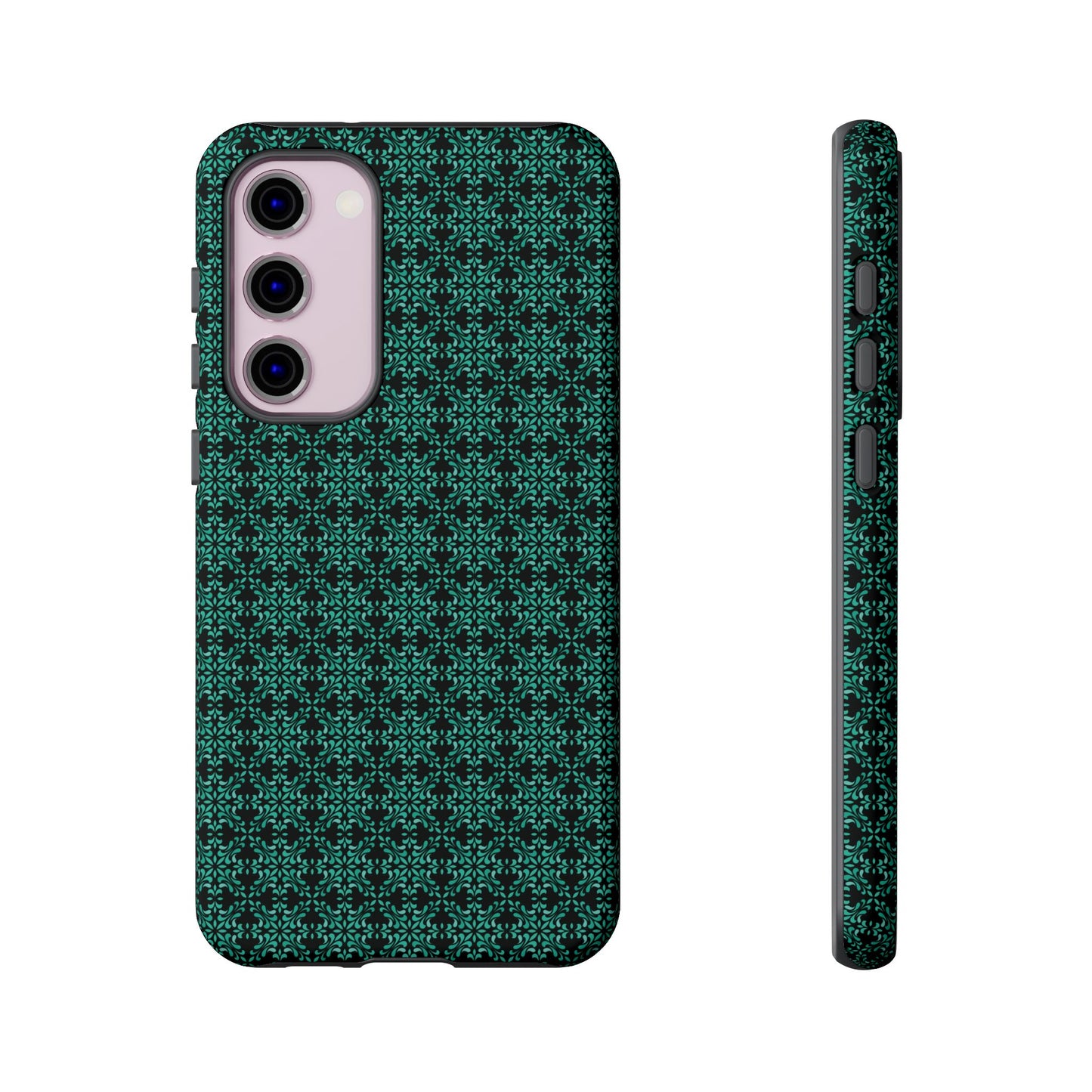 Vibrant Kaleidoscope - Turquoise - Black - Tough Cases