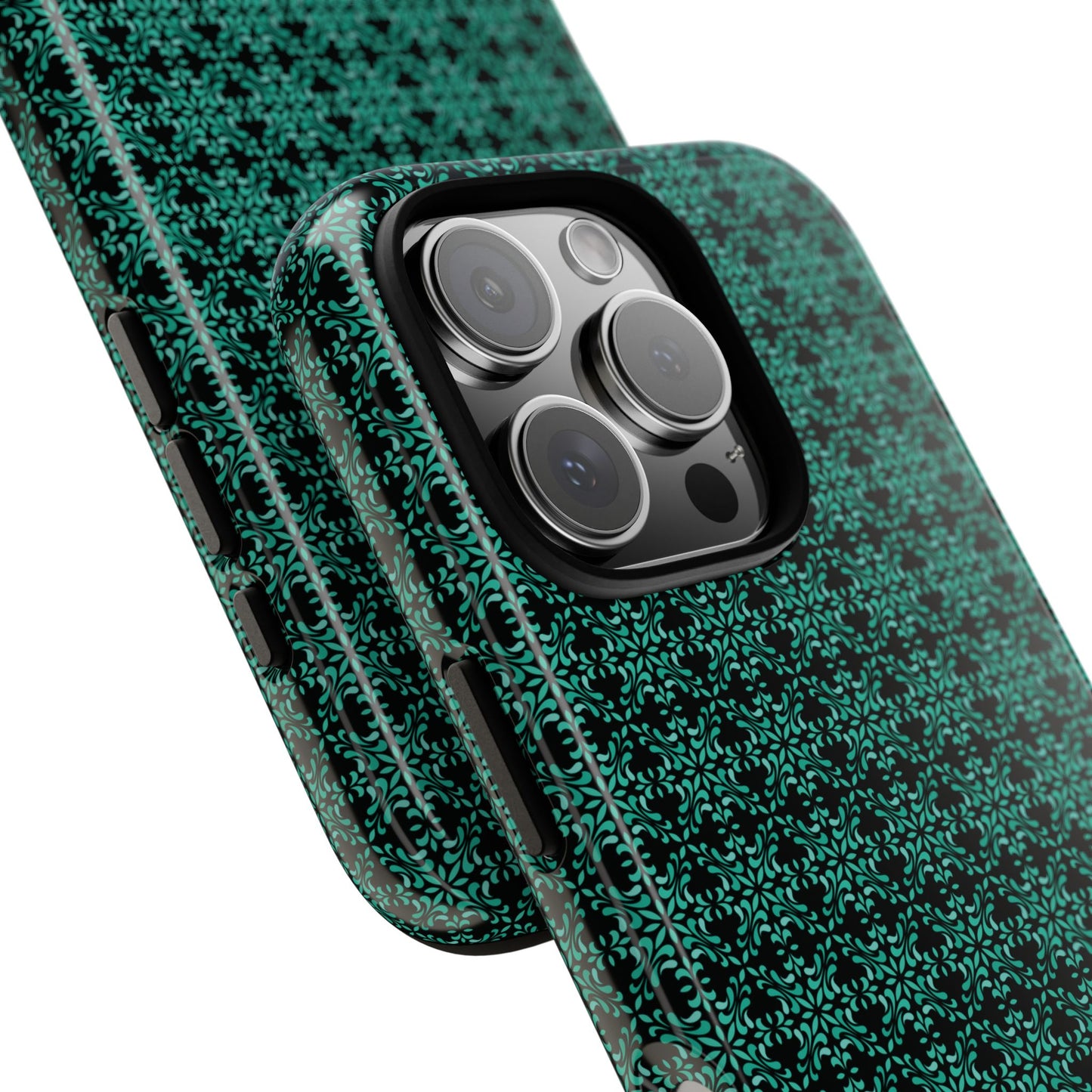 Vibrant Kaleidoscope - Turquoise - Black - Tough Cases