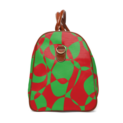 Scarlet Symphony - Lime Green - Waterproof Travel Bag