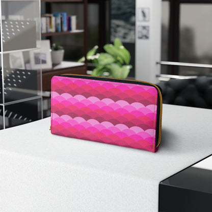 Variations on a Pink Rose - Sunrise - Zipper Wallet