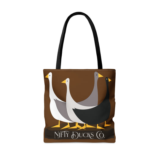 Nifty Ducks Co. Original Logo - Baker's Chocolate 643b13 - Tote Bag