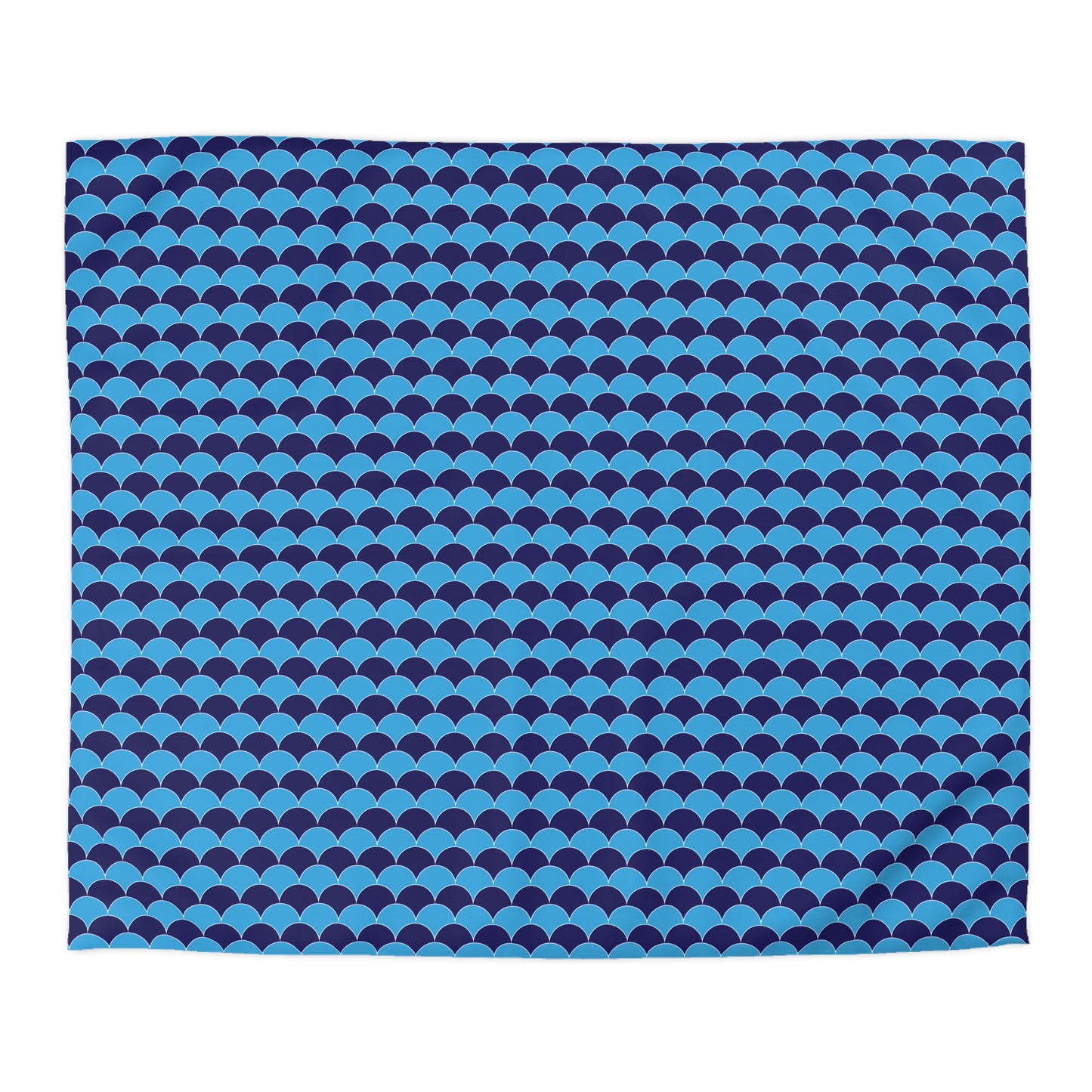 Blue Fans - Microfiber Duvet Cover