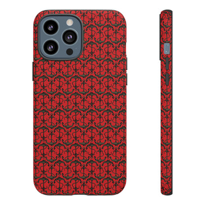 Anchors Away - Black Gray - Scarlet de0000 - Tough Cases