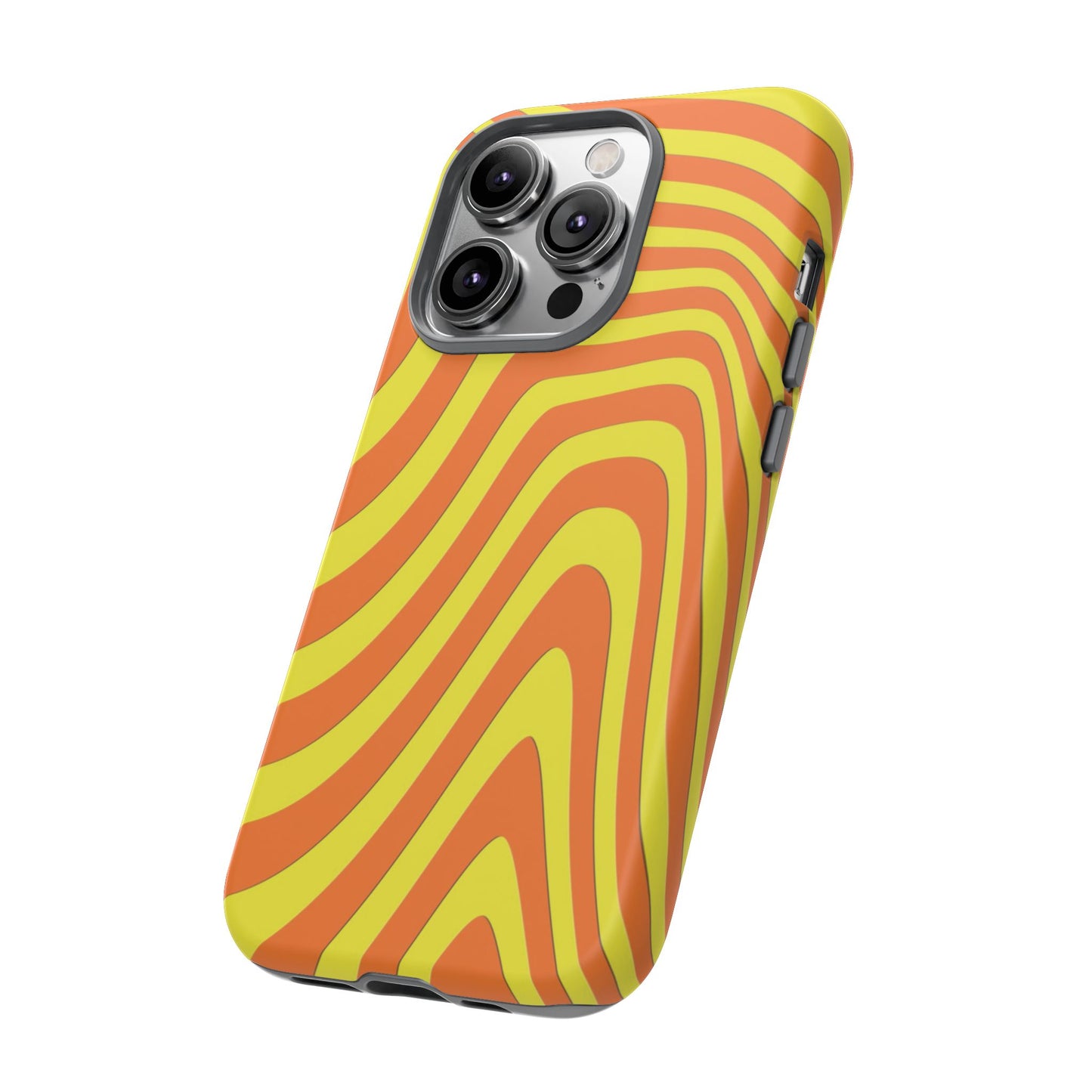 Retro wavy - Yellow and Orange - Tough Cases