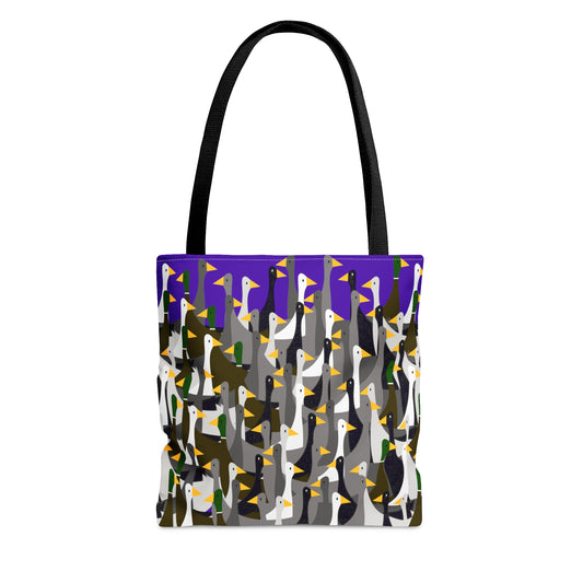That is a LOT of Ducks! - Purple Heart 5412AB - Tote Bag