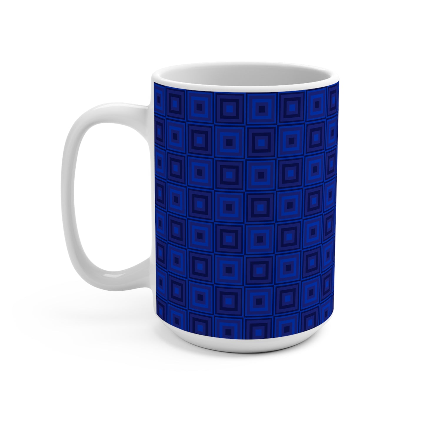 Blue Squares - Mug 15oz