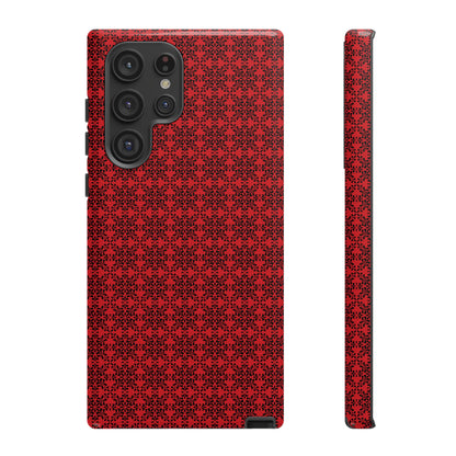 Vibrant Kaleidoscope - Black - Scarlet - Tough Cases