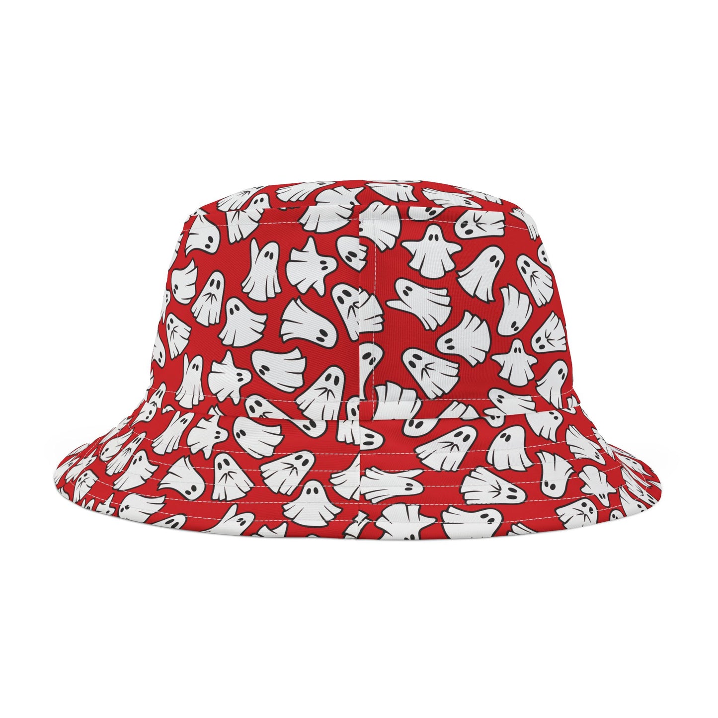 Boo - Ghosts - Halloween - Scarlet de0000 - Bucket Hat (AOP)