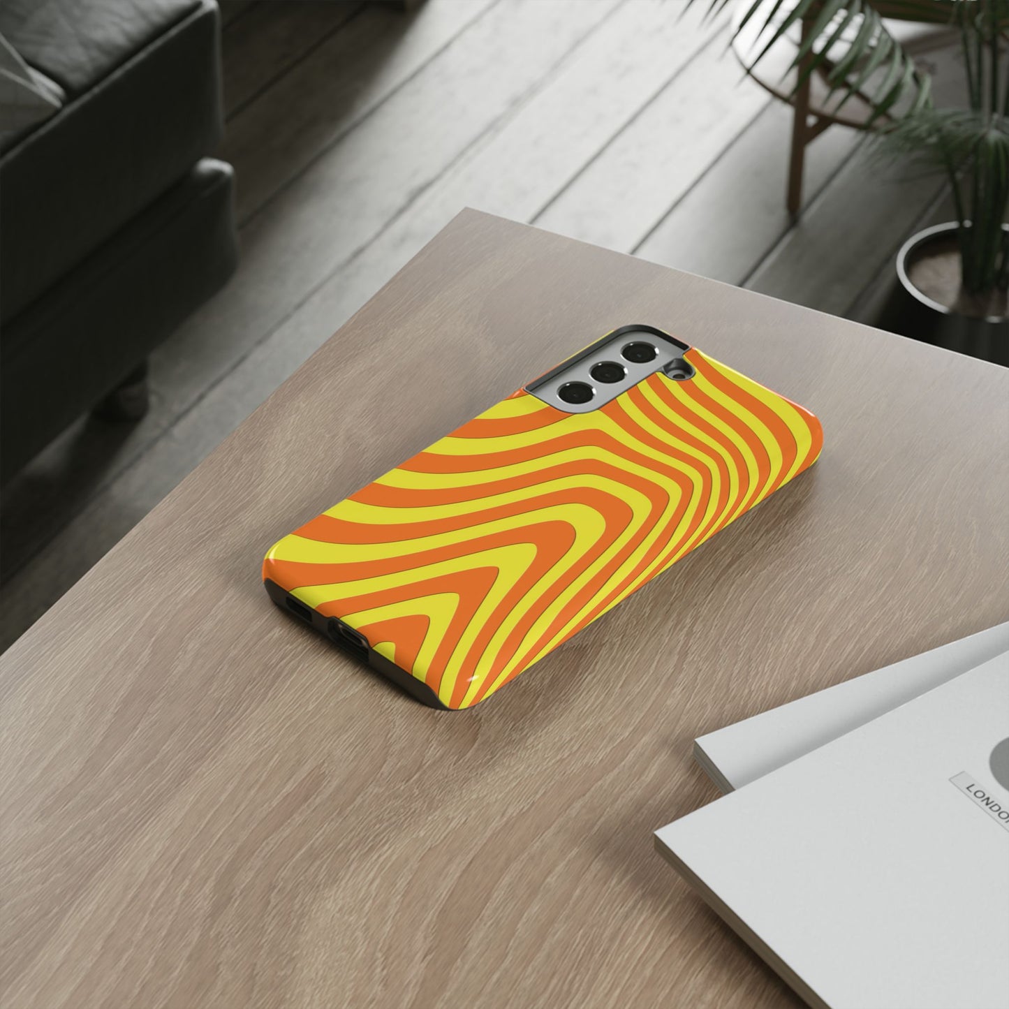 Retro wavy - Yellow and Orange - Tough Cases