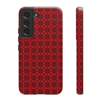 Vibrant Kaleidoscope - Black - Scarlet - Tough Cases