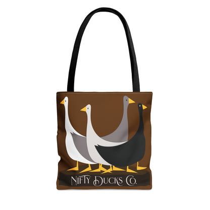 Nifty Ducks Co. Original Logo - Baker's Chocolate 643b13 - Tote Bag