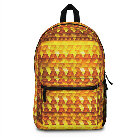 Golden Radiance - Sizzling Sunrise ffdb00  - Backpack