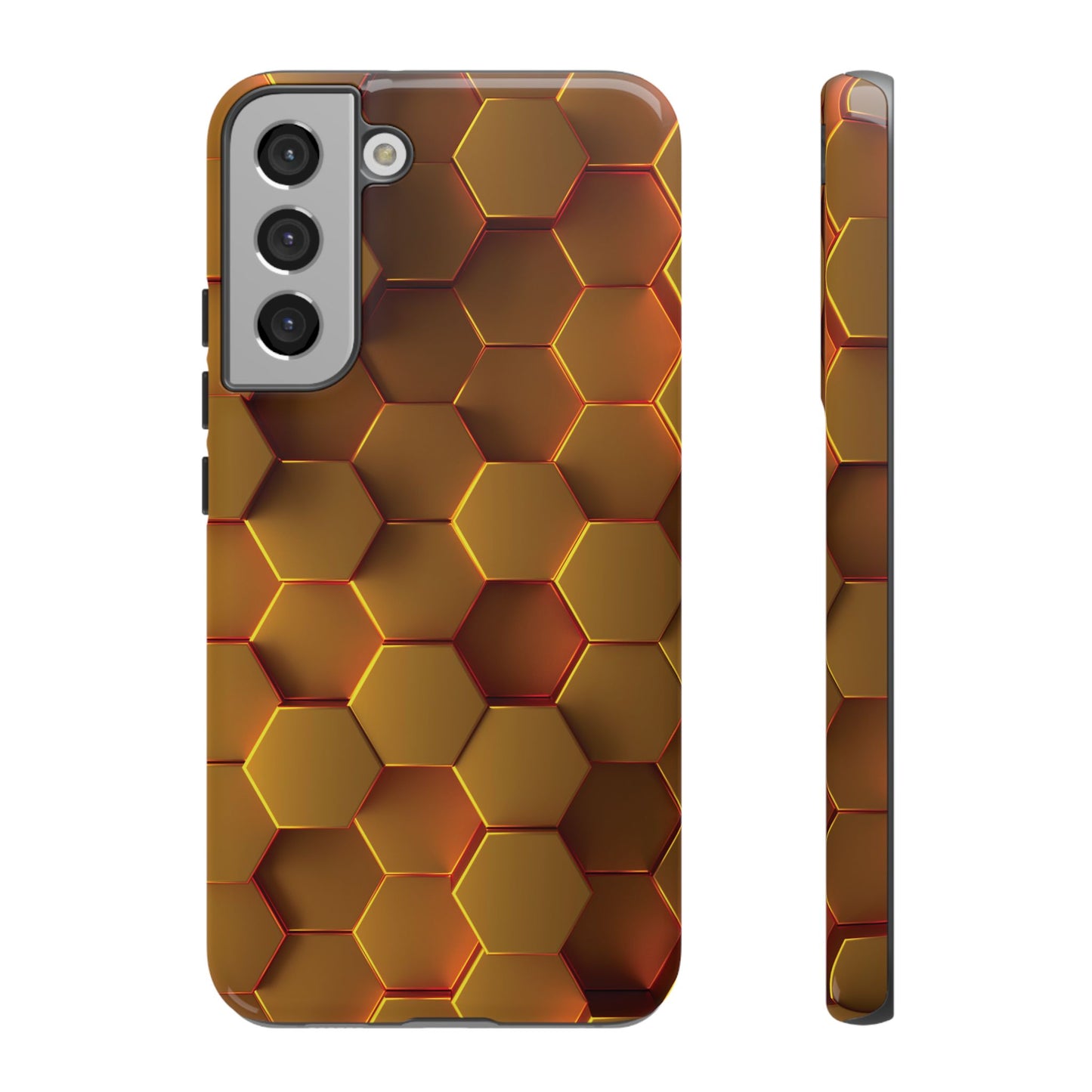 Hexagonal pattern - Gold - Tough Cases