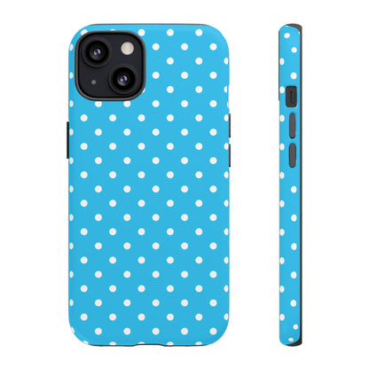 White dots on blue - Tough Cases