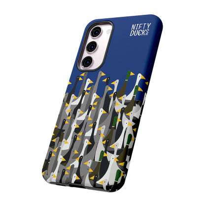 That is a LOT of ducks - Logo - Blue 003377 - Tough Cases