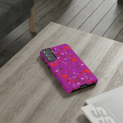 Heart Doodles - Deep Magenta B805AE - Tough Cases