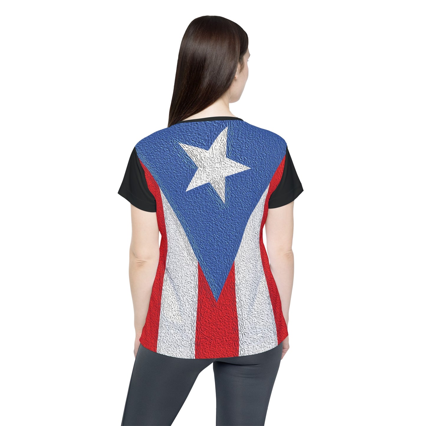 Celebrate Puerto Rico - Black 000000 - Women's Sports Jersey (AOP)