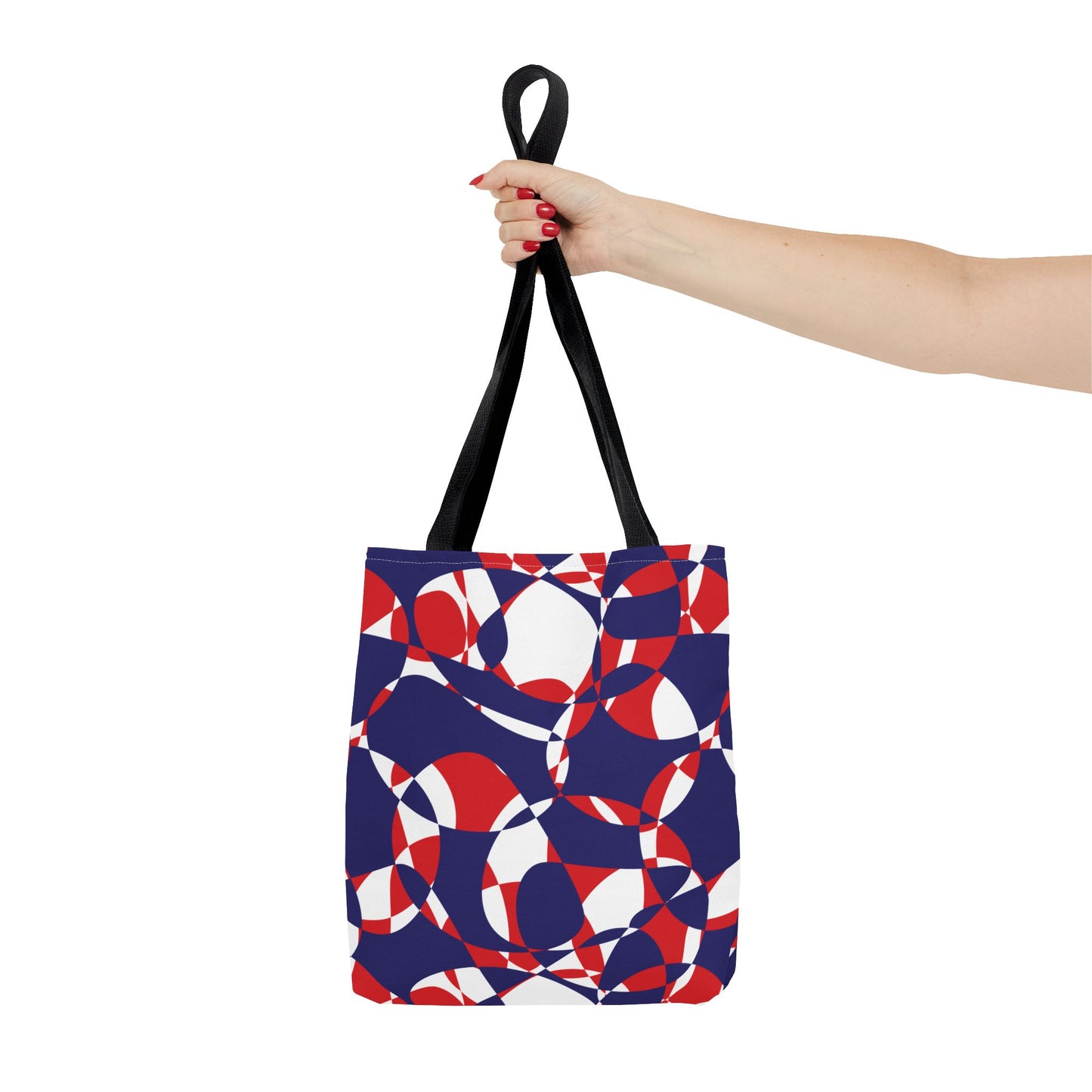 Scarlet Symphony and Sapphire Swirl Got Together - White - Tote Bag