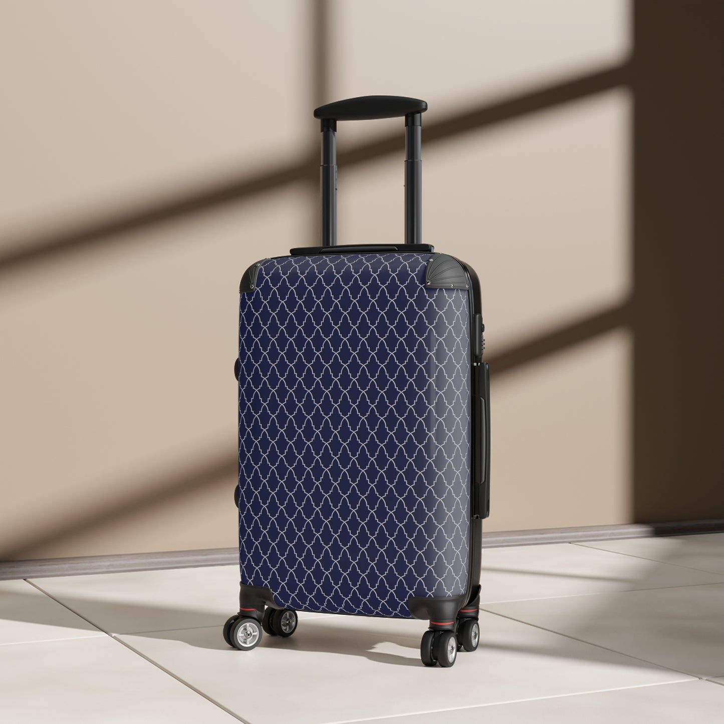 Moroccan Prints - Dark Blue - Suitcase