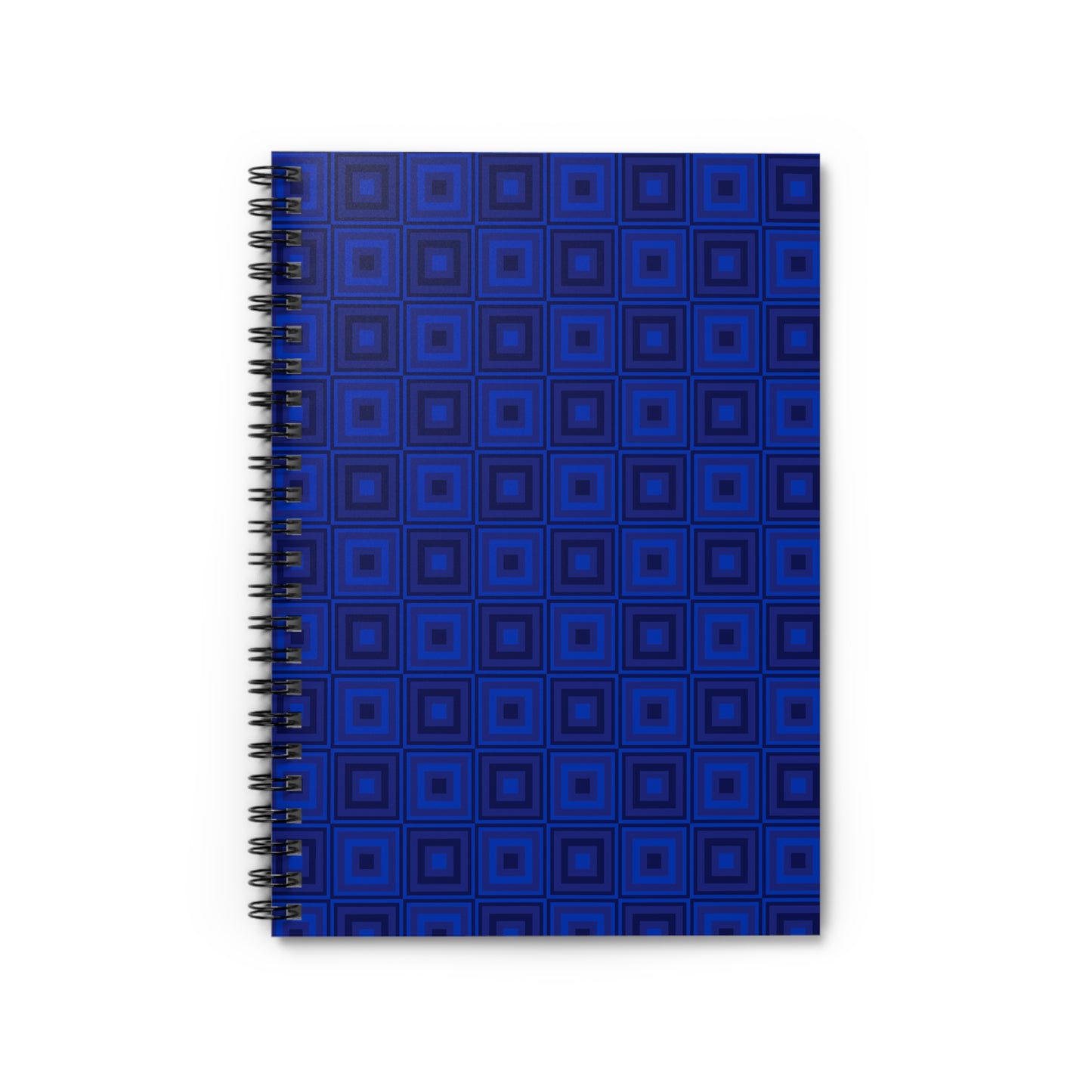 Blue Squares - Spiral Notebook - Ruled Line