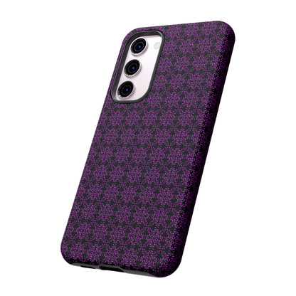 Vibrant Kaleidoscope - Purple - Black - Tough Cases