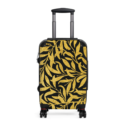 Gold Leaves - Black - Suitcases